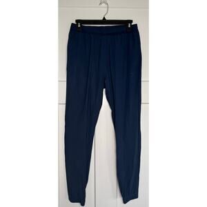 Gymshark Studio Joggers Navy Men’s Size MEDIUM Pull On Nylon Gym Pockets